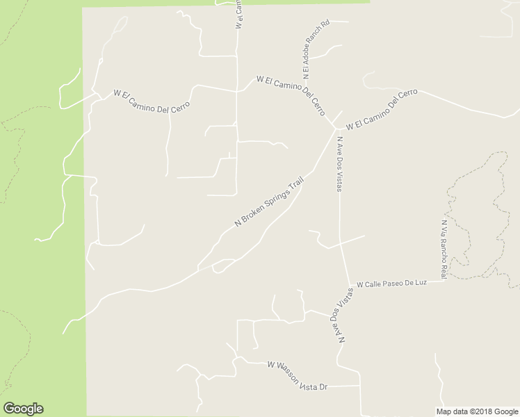 map of restaurants, bars, coffee shops, grocery stores, and more near North Broken Springs Trail in Tucson