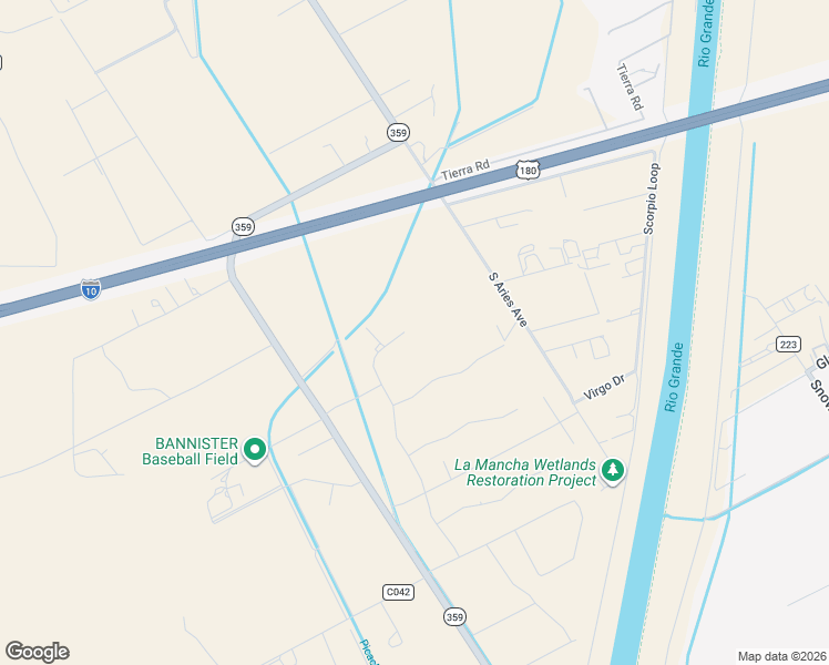 map of restaurants, bars, coffee shops, grocery stores, and more near 275 Sandy Beach Road in Las Cruces