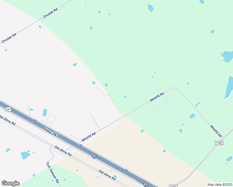 map of restaurants, bars, coffee shops, grocery stores, and more near 159 Whitfill Rd in Ennis