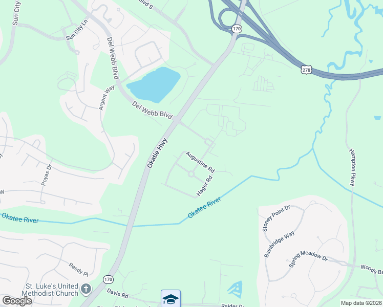 map of restaurants, bars, coffee shops, grocery stores, and more near 110 Seagrass Station Road in Bluffton