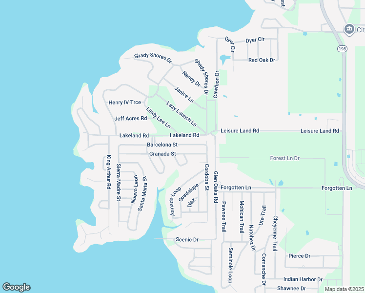 map of restaurants, bars, coffee shops, grocery stores, and more near 128 Barcelona Street in Mabank