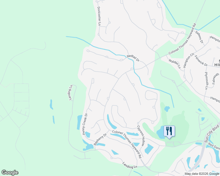 map of restaurants, bars, coffee shops, grocery stores, and more near 500 Colonel Thomas Heyward Road in Bluffton