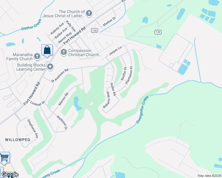 map of restaurants, bars, coffee shops, grocery stores, and more near 501 Roberts Way in Rincon