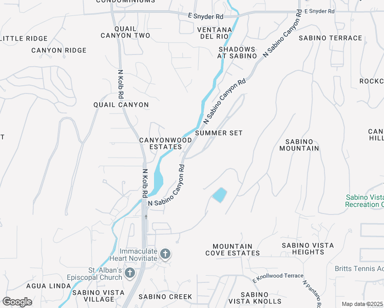 map of restaurants, bars, coffee shops, grocery stores, and more near 4261 North Red Sun Place in Tucson