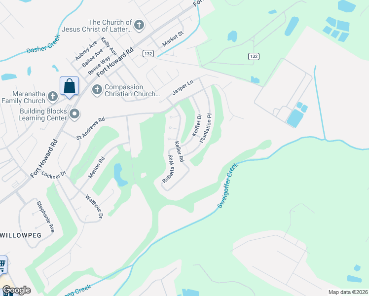map of restaurants, bars, coffee shops, grocery stores, and more near 501 Roberts Way in Rincon