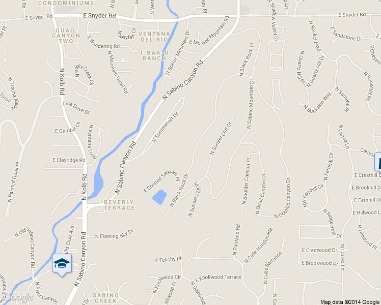 map of restaurants, bars, coffee shops, grocery stores, and more near 4255 N Black Rock Dr in Tucson