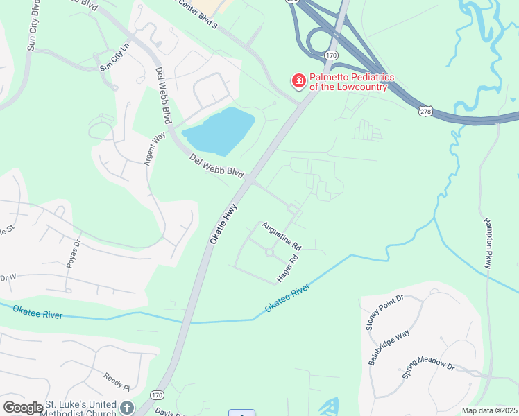 map of restaurants, bars, coffee shops, grocery stores, and more near 110 Seagrass Station Road in Bluffton