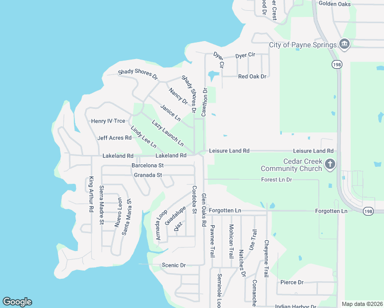 map of restaurants, bars, coffee shops, grocery stores, and more near 298 Shady Shores Drive in Mabank