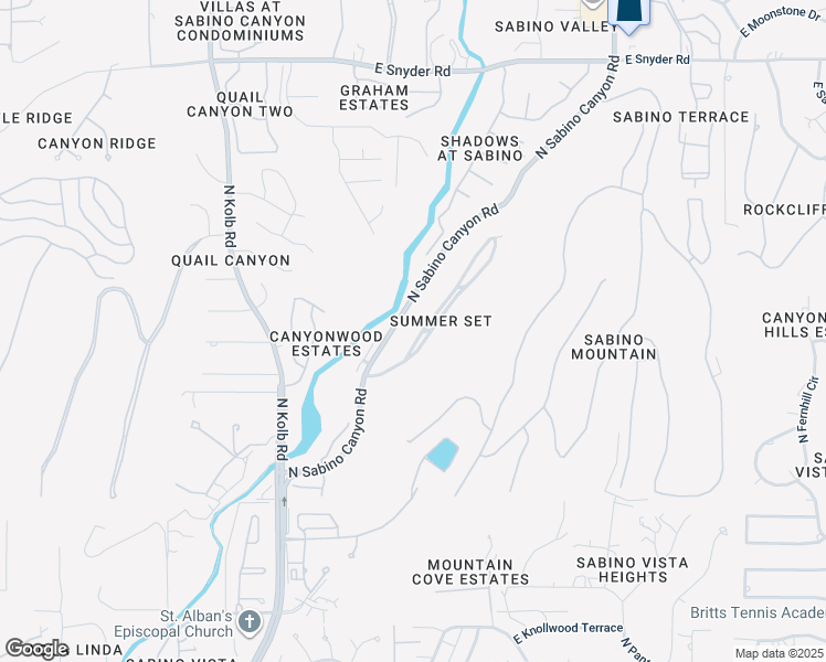map of restaurants, bars, coffee shops, grocery stores, and more near 4301 North Summer Set Drive in Tucson