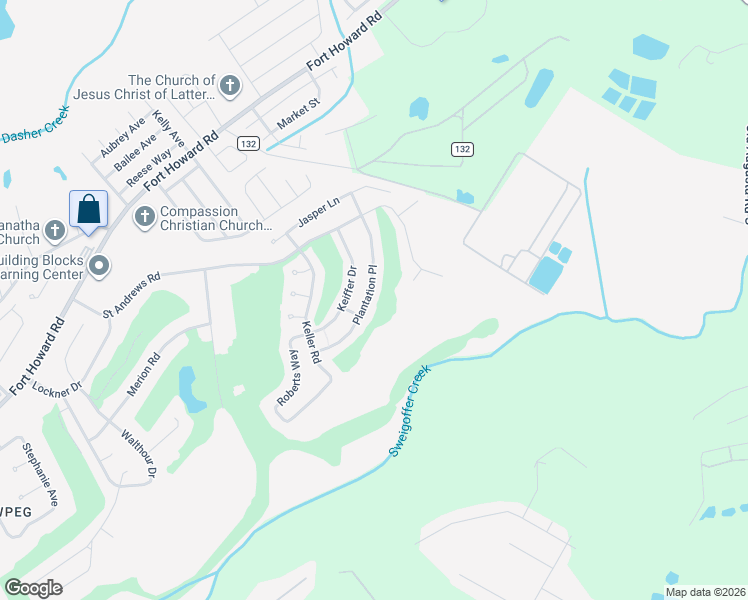 map of restaurants, bars, coffee shops, grocery stores, and more near 429 Plantation Place in Rincon