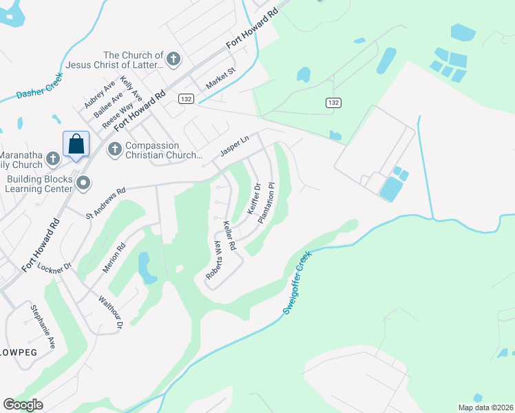 map of restaurants, bars, coffee shops, grocery stores, and more near 419 Keiffer Drive in Rincon