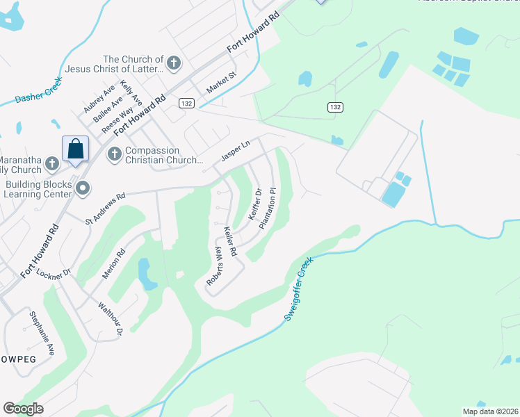 map of restaurants, bars, coffee shops, grocery stores, and more near 419 Keiffer Drive in Rincon