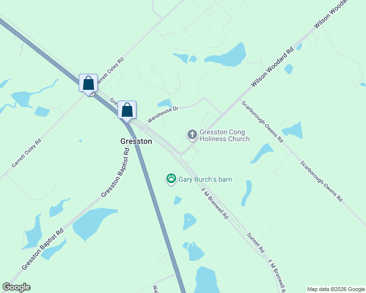 map of restaurants, bars, coffee shops, grocery stores, and more near 141 Wilson Woodard Road in Eastman