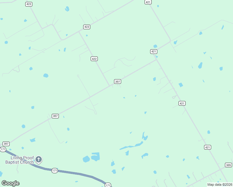 map of restaurants, bars, coffee shops, grocery stores, and more near 4520 County Road 307 in Grandview