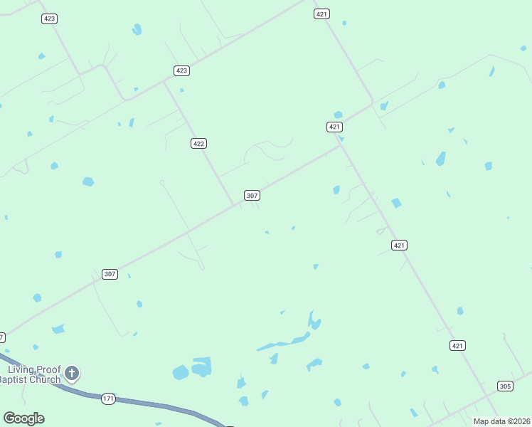 map of restaurants, bars, coffee shops, grocery stores, and more near 4536 County Road 307 in Grandview