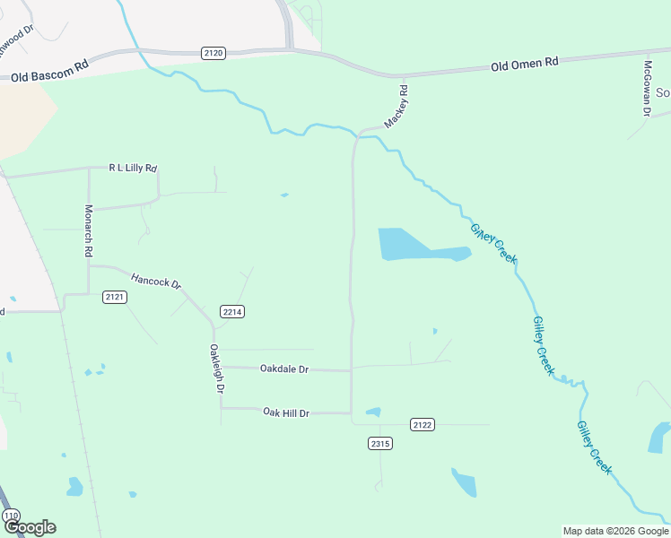 map of restaurants, bars, coffee shops, grocery stores, and more near 13262 Mackey Road in Tyler