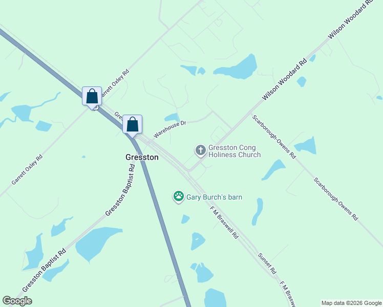map of restaurants, bars, coffee shops, grocery stores, and more near 141 Wilson Woodard Road in Eastman