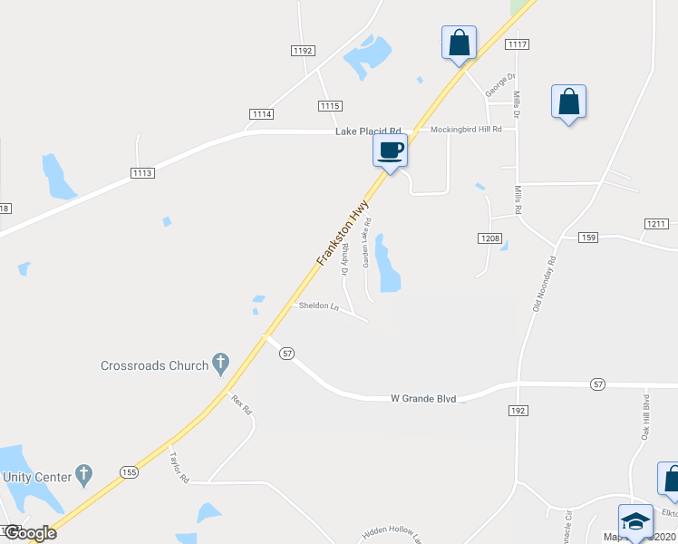 map of restaurants, bars, coffee shops, grocery stores, and more near 13398 Rhudy Drive in Tyler