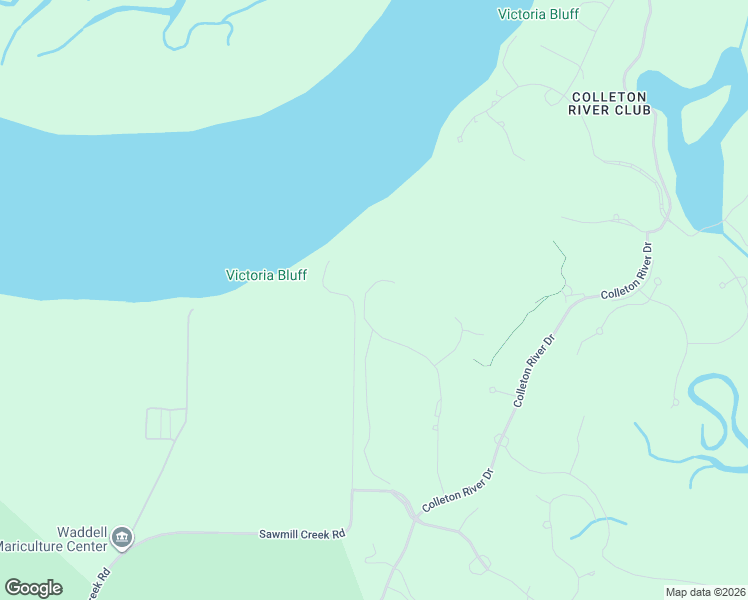 map of restaurants, bars, coffee shops, grocery stores, and more near 46 Hawthorne Road in Bluffton