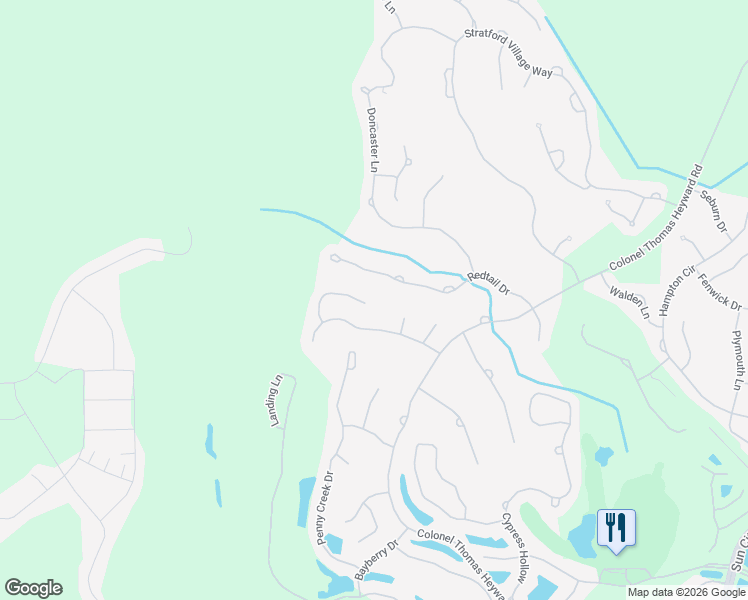 map of restaurants, bars, coffee shops, grocery stores, and more near 51 Tupelo Court in Bluffton