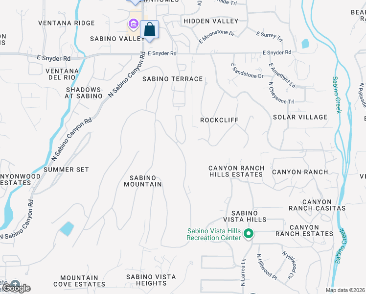 map of restaurants, bars, coffee shops, grocery stores, and more near 4416 North Saddle View Drive in Tucson