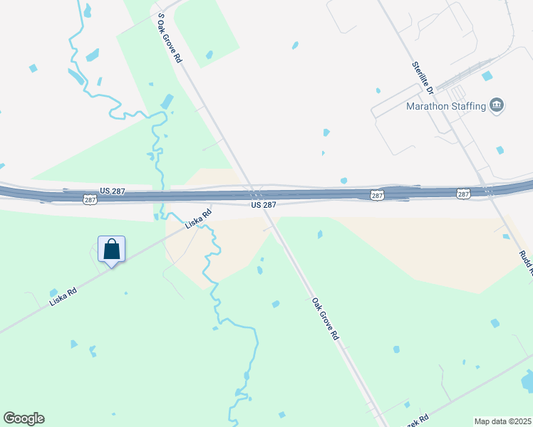 map of restaurants, bars, coffee shops, grocery stores, and more near 3534 Oak Grove Rd in Ennis