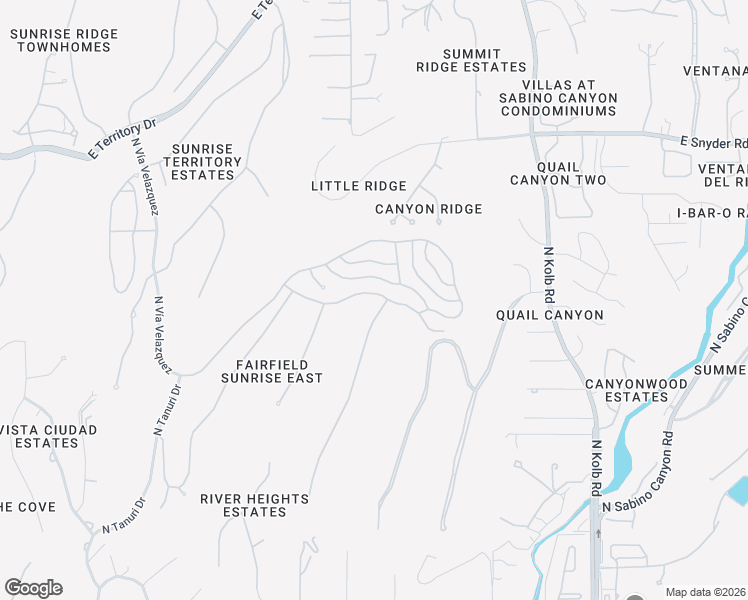 map of restaurants, bars, coffee shops, grocery stores, and more near 6810 Paseo Penoso in Tucson