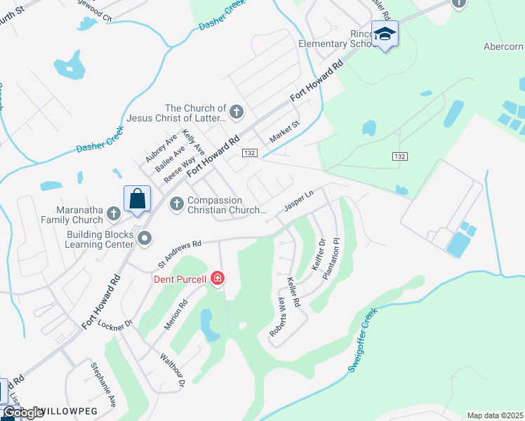 map of restaurants, bars, coffee shops, grocery stores, and more near 140 Stonewalk Drive in Rincon