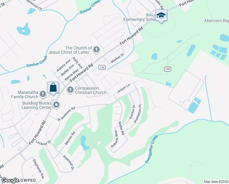 map of restaurants, bars, coffee shops, grocery stores, and more near 146 Stonewalk Drive in Rincon