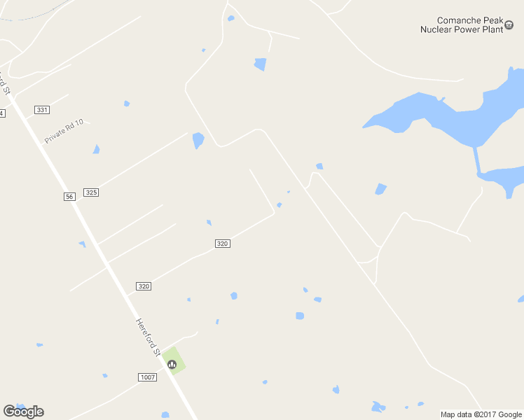 map of restaurants, bars, coffee shops, grocery stores, and more near 1545 County Road 320 in Glen Rose