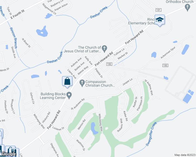 map of restaurants, bars, coffee shops, grocery stores, and more near 209 Quartz Drive in Rincon