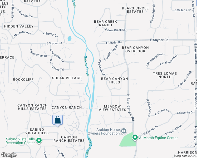 map of restaurants, bars, coffee shops, grocery stores, and more near 8751 East Rockcliff Road in Tucson