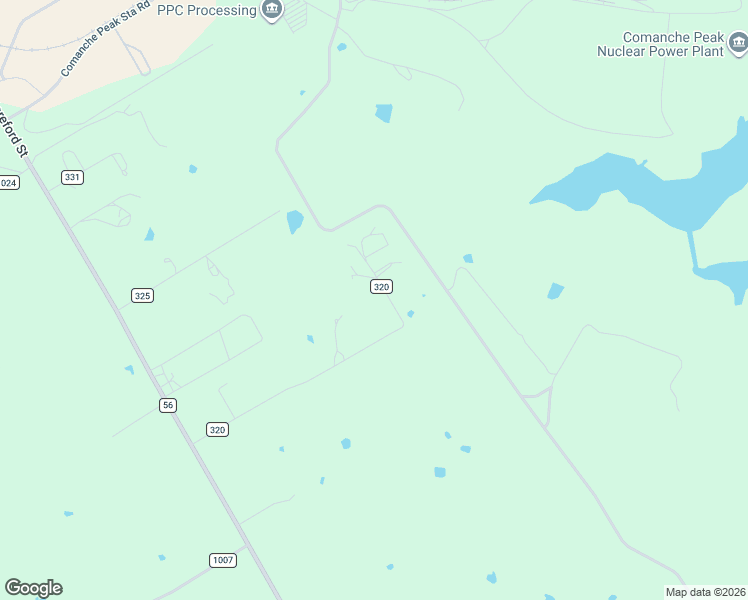 map of restaurants, bars, coffee shops, grocery stores, and more near 1545 County Road 320 in Glen Rose