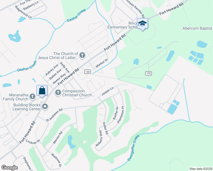 map of restaurants, bars, coffee shops, grocery stores, and more near 158 Stonewalk Drive in Rincon