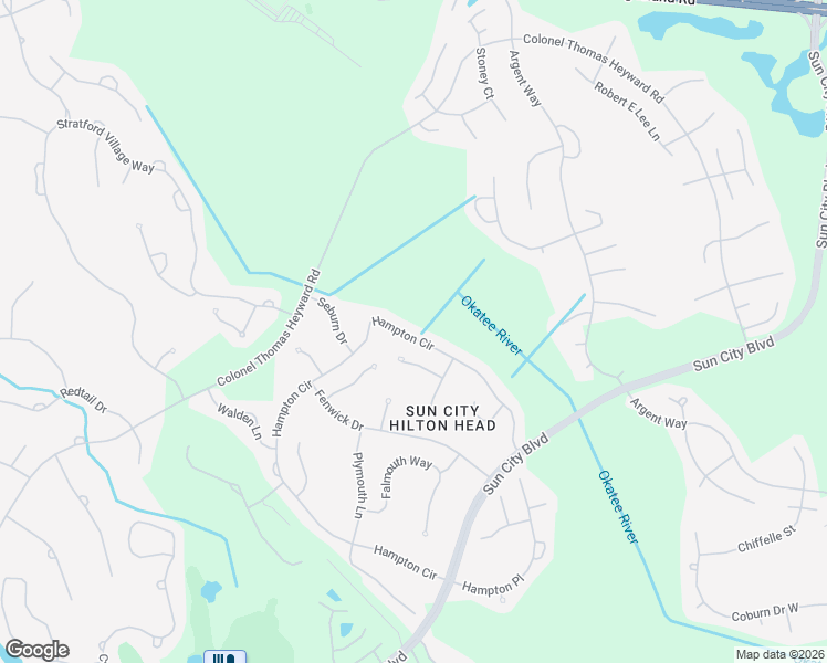 map of restaurants, bars, coffee shops, grocery stores, and more near 177 Hampton Circle in Bluffton