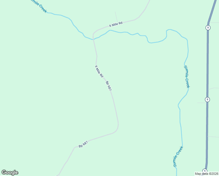 map of restaurants, bars, coffee shops, grocery stores, and more near 6 6 Mile Road in Castor