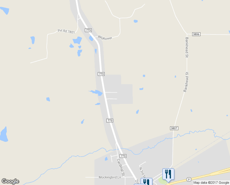 map of restaurants, bars, coffee shops, grocery stores, and more near 6212 Brad Street in Murchison