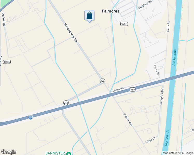 map of restaurants, bars, coffee shops, grocery stores, and more near 277 North Fairacres Road in Las Cruces