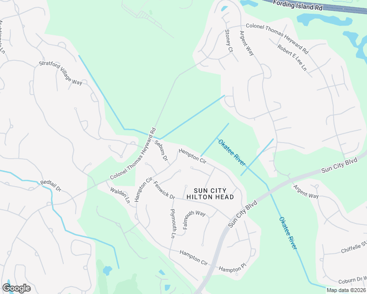 map of restaurants, bars, coffee shops, grocery stores, and more near 165 Hampton Circle in Bluffton