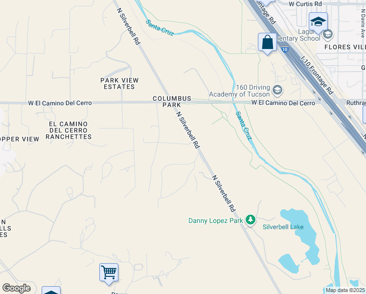 map of restaurants, bars, coffee shops, grocery stores, and more near 3650 West Hills Of Gold Drive in Tucson