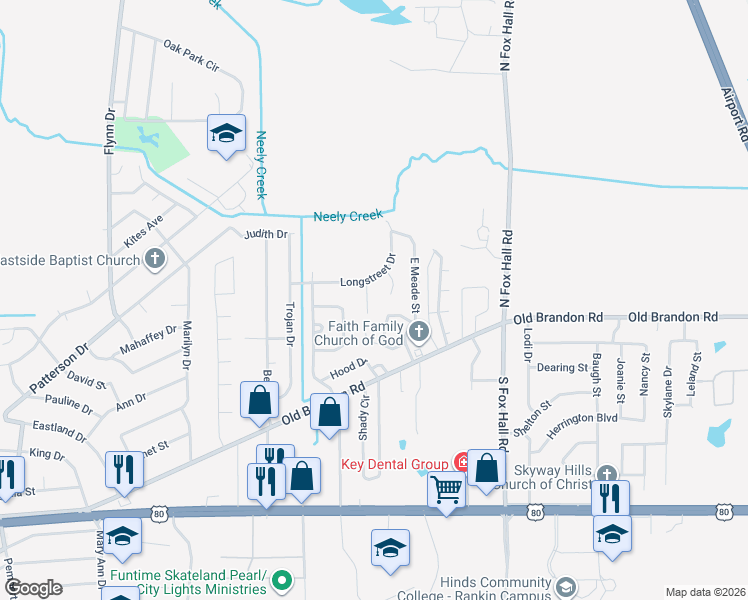 map of restaurants, bars, coffee shops, grocery stores, and more near 292 West Meade Street in Pearl