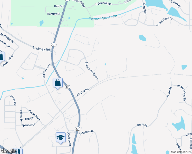 map of restaurants, bars, coffee shops, grocery stores, and more near 110 Speers Valley Road in Brandon