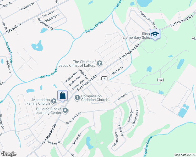 map of restaurants, bars, coffee shops, grocery stores, and more near 191 Karima Circle in Rincon