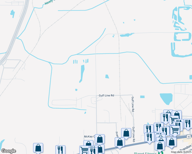 map of restaurants, bars, coffee shops, grocery stores, and more near 1000 North Bierdeman Road in Pearl