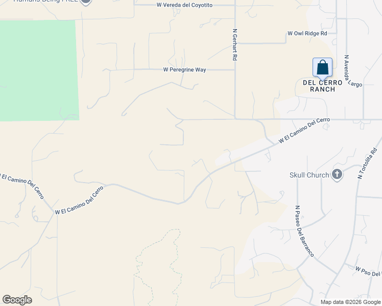 map of restaurants, bars, coffee shops, grocery stores, and more near 5990 West El Camino Del Cerro in Tucson