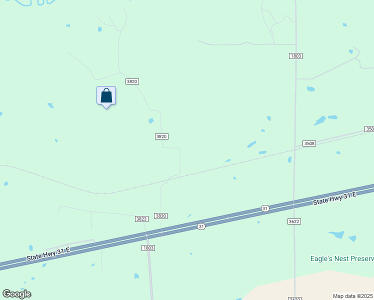 map of restaurants, bars, coffee shops, grocery stores, and more near 10494 County Road 3820 in Murchison