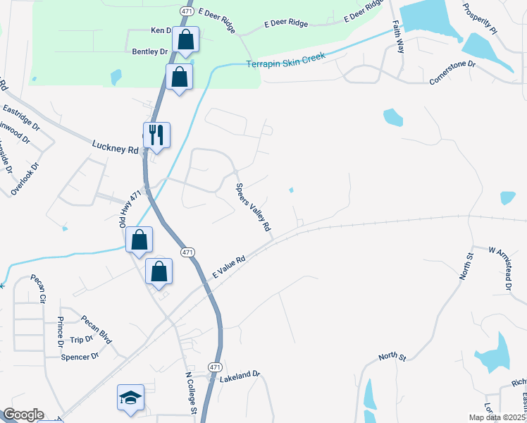 map of restaurants, bars, coffee shops, grocery stores, and more near 110 Speers Valley Road in Brandon