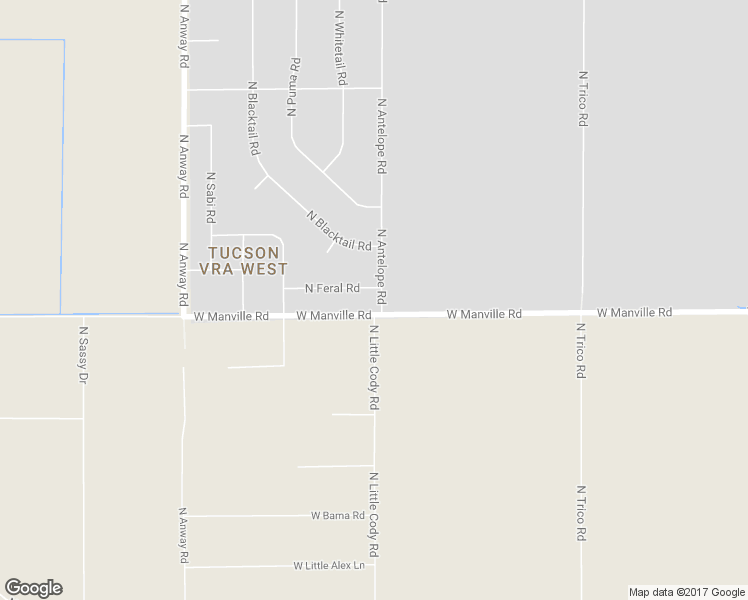 map of restaurants, bars, coffee shops, grocery stores, and more near 16201 W Feral Rd in Marana