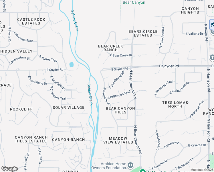 map of restaurants, bars, coffee shops, grocery stores, and more near 4701 North Palisade Drive in Tucson