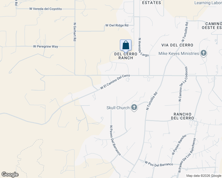 map of restaurants, bars, coffee shops, grocery stores, and more near 4662 North Paseo Del Barranco in Tucson